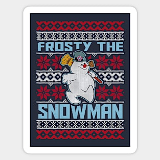 FROSTY UGLY CHRISTMAS SWEATER Magnet